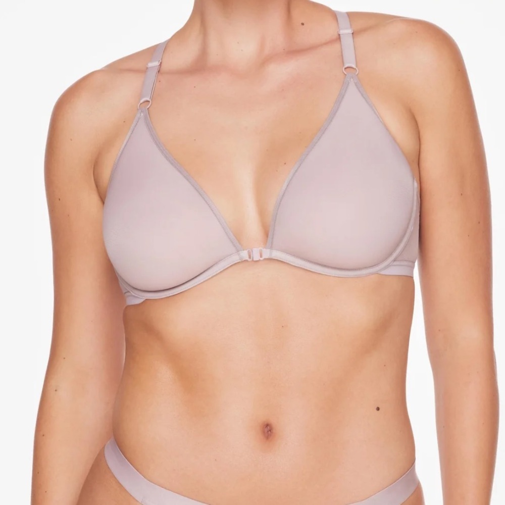 Like New ThirdLove Classic Racerback Bra Soft Pink Womens Size 36D Front Closure